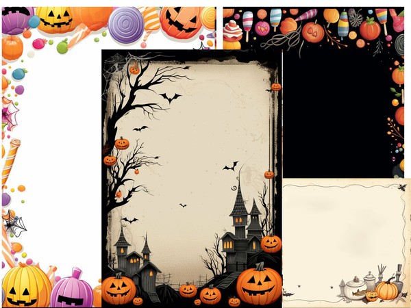 Halloween-themed Template in Google Slides - Page Borders