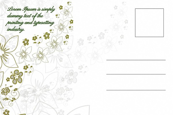 Free Classic Wedding Postcard Google Docs Template - page 2