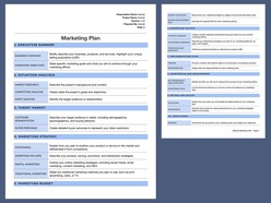 Simple Marketing Plan Google Docs Template